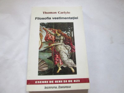 FILOSOFIA VESTIMENTATIEI - THOMAS CARLYLE foto