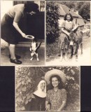 P829 Lot de 3 poze cu fiica diplomatului rom&acirc;n Ioan Condurachi