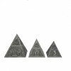 Set 3 Casete Metal Piramida