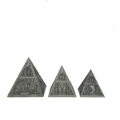 Set 3 Casete Metal Piramida foto