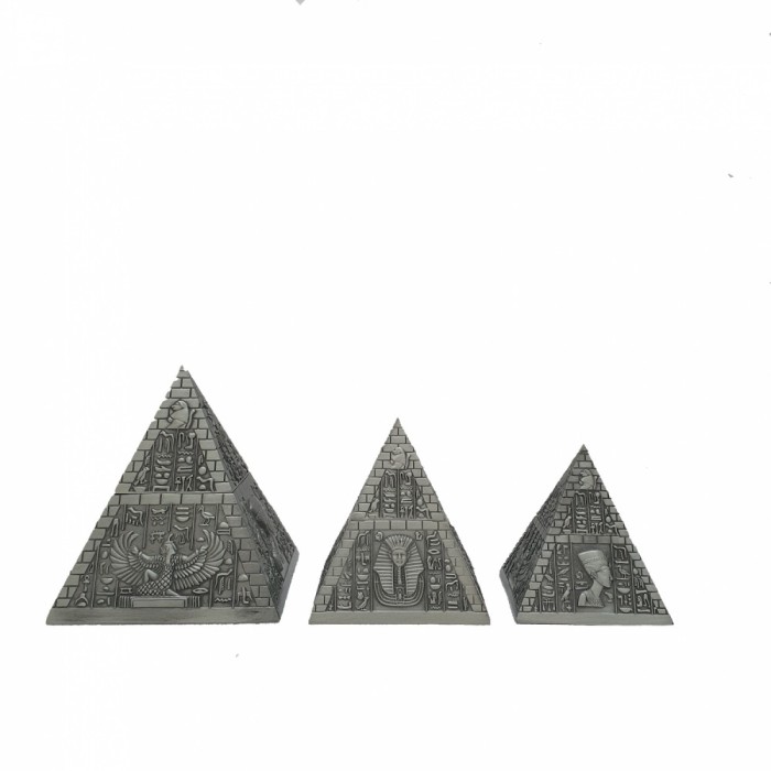 Set 3 Casete Metal Piramida