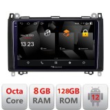 Navigatie auto Mercedes si VW Android 12, QLED 2K, 8GB RAM, 128GB