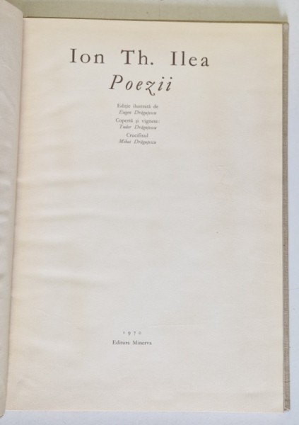 POEZII de ION TH. ILEA , 1970