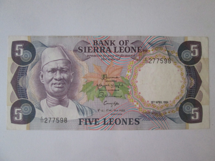 Rara! Sierra Leone 5 Leones 1984