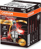 Bec Cu Halogen Osram H4 12v 60/55w P43t Night Breaker 200 /1 Buc Amio O-64193NB200, General