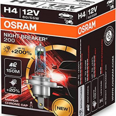 Bec Cu Halogen Osram H4 12v 60/55w P43t Night Breaker 200 /1 Buc Amio O-64193NB200