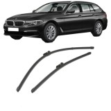 Cumpara ieftin Set stergatoare auto BMW Seria 5 Touring Van (G31) din 2017-2019, pentru parbriz auto, 2 bucati, Valeo Silencio Xtrm, din cauciuc siliconat rezistent,