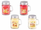 Cumpara ieftin Set 4 lumanari parfumate Craciun 7.5x5.5x8.5 cm