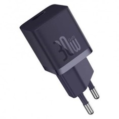 INCARCATOR retea Baseus GaN5 Pro, Quick Charge 30W, 1 x USB Type-C, include cablu USB Type-C la USB Type-C 100W 1m, mov &quot;P10110902523-00&quot; (timbru verd