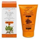 L&#039;Erbolario Crema Sun cu morcov + susan si karite SPF30, 125ml