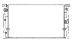 Radiator BMW Seria 7 G11 15-, 8 (G15) 18-, motor: 3.0 d, 628x397x28, OEM/OES (Mahle), Aluminiu/ Plastic brazat, 17118474825; 17118590048