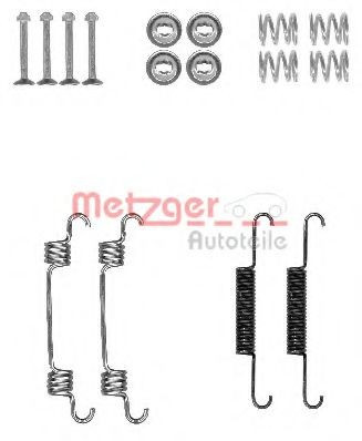 Set accesorii, saboti frana parcare KIA SPORTAGE (JE, KM) (2004 - 2016) METZGER 105-0887 foto