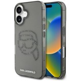 Husa pentru iPhone 16 - Karl Lagerfeld IML Rhinestones (KLHCP16SHKHDCELK) - Karl Head