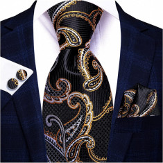 Set cravata + batista + butoni - matase - model 364