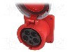 Conector alimentare AC, IEC 60309, IP66, IP67, 0,125kA, 400V AC, 5 pini, PCE - 345-6