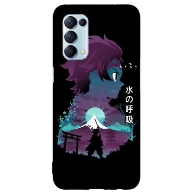Husa compatibila cu Oppo A15 model Hero Tanjiro, Silicon, TPU, Viceversa foto