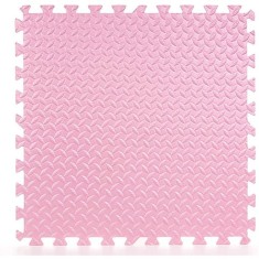 Covoras puzzle xl, 60x60 cm, grosime 2 cm, spuma eva, 2 piese culoare roz MultiMark GlobalProd foto