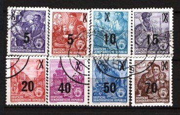 GERMANIA (DDR) 1954 &amp;ndash; PLANUL CINCINAL. MESERII, SUPRATIPAR, STAMPILATA, F124 foto