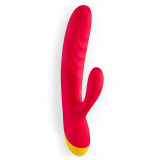 Cumpara ieftin ROMP Jazz Rabbit vibrator cu stimularea clitorisului Red 21 cm