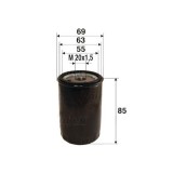 Filtru ulei Alfa Romeo Mito; Citroen C-Crosser; Daihatsu Rocky Hard Top; Fiat 500; Ford Ka; Ford Usa Probe II; Honda Accord VII; Infiniti Fx Motor