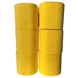 Cumpara ieftin Hartie igienica galbena, 3 straturi, set 6 role