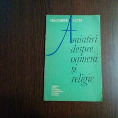 AMINTIRI DESPRE OAMENI SI RELIGIE - Demostene Botez - Stiintifica, 1963, 36 p.