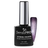 Cumpara ieftin Oja Semipermanenta Aurora Nights SensoPRO Milano 10ml, Forzen Sapphire 09