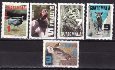 Guatemala 1979 fauna MI 1124-1128 MNH w56 foto