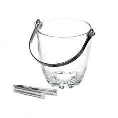 Set frapiera cu cleste pentru gheata, Sticla, Transparent, 900 ml