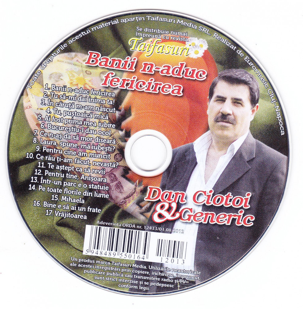 CD Lautareasca: Dan Ciotoi & Generic – Banii n-aduc fericirea ( original )  | Okazii.ro