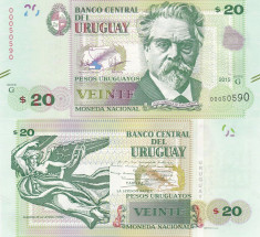 Uruguay 20 Pesos 2015 UNC foto