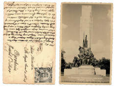 Bucuresti 1940 - Monumentul Infanteriei, ilustrata circulata foto