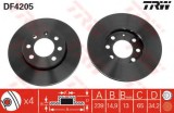 Disc frana VW LUPO (6X1, 6E1) (1998 - 2005) TRW DF4205