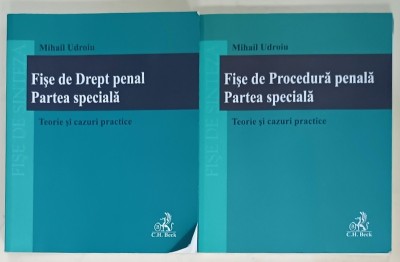 FISE DE DREPT PENAL , PARTEA SPECIALA si FISE DE PROCEDURA PENALA , PARTEA SPECIALA , TEORIE SI CAZURI PRACTICE de MIHAIL UDROIU , 2 VOLUME , 2020 , P foto