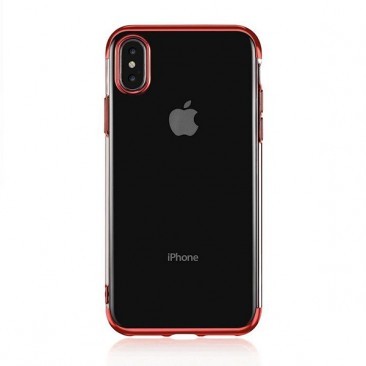 HUSA SILICON ELECTRO APPLE IPHONE XS MAX ROSU