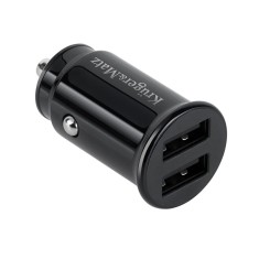 Incarcator auto dual Kruger Matz, 3.1 A, protectie supraincalzire, Negru foto