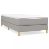 Cumpara ieftin Cadru de pat fara saltea, gri deschis, 90x190 cm, textil