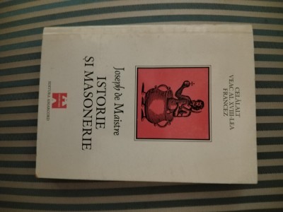 Joseph de Maistre Istorie si masonerie foto