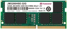 Memorie Ram Laptop Transcend 32GB, DDR4, 2Rx8, PC4-3200A, 3200Mhz, JM3200HSE-32G, PC4-21300, CL22, 1.2V, Non-ECC, sodimm, 260 pini
