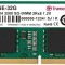 Memorie Ram Laptop Transcend 32GB, DDR4, 2Rx8, PC4-3200A, 3200Mhz, JM3200HSE-32G, PC4-21300, CL22, 1.2V, Non-ECC, sodimm, 260 pini
