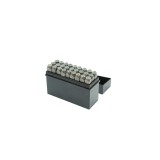 Set poansoane litere, crom 1,5mm-12,5mm 27 piese, Topmaster, 499991
