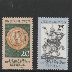 Germania DDR 1960-Dresden,colectii de arta,Medalie,Dans,,dant.,MNH,Mi.791-792