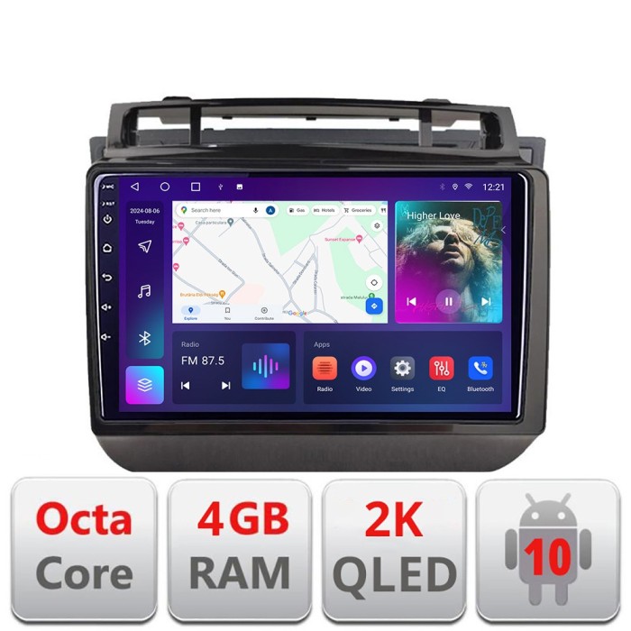 Navigatie VW Touareg 2012-2019 C-1142 Android Octa Core Ecran 2K QLED GPS 4G 4+32GB 360 KIT-1142+EDT-E409-2K CarStore Technology