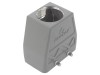 Conector HDC Degson D10B, Drept, IP65, Montare pe Cablu, Aliaj Aluminiu, Gri