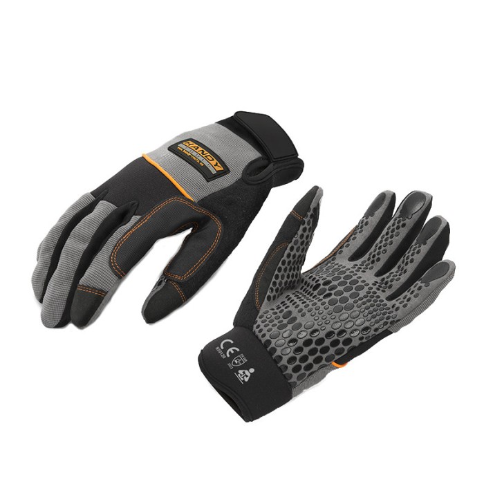 Manusi sintetice de protectie Handy, marimea L, spandex/neopren, fixare Velcro