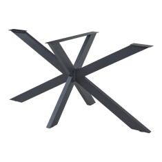 Picior masa Oberau 120x68x71cm otel negru [en.casa] HausGarden Leisure foto