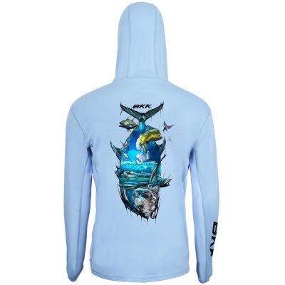 Bluza UV BKK Performance Brand Values GT, Light Blue, Marime 3XL foto