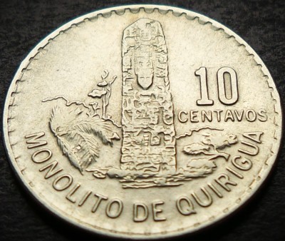 Moneda exotica 10 CENTAVOS - GUATEMALA, anul 1971 * cod 4540 = excelenta foto