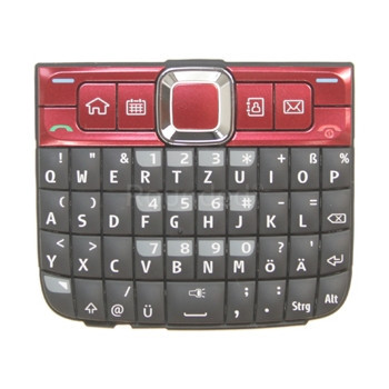Tastatura Nokia E63 QWERTZ roșu rubin foto