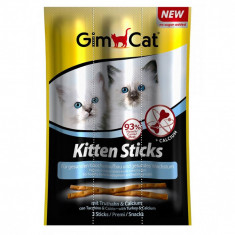 GimCat Kitten Sticks pentru pisoi curcan + calciu 3 buc